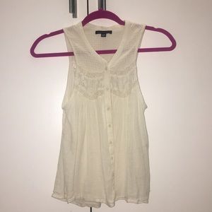 Cute American Eagle button down tank top